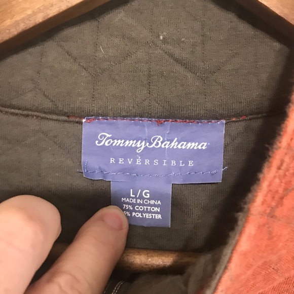 Tommy Bahama Pullover Reversible Sweatshirt Large - Picture 3 of 8